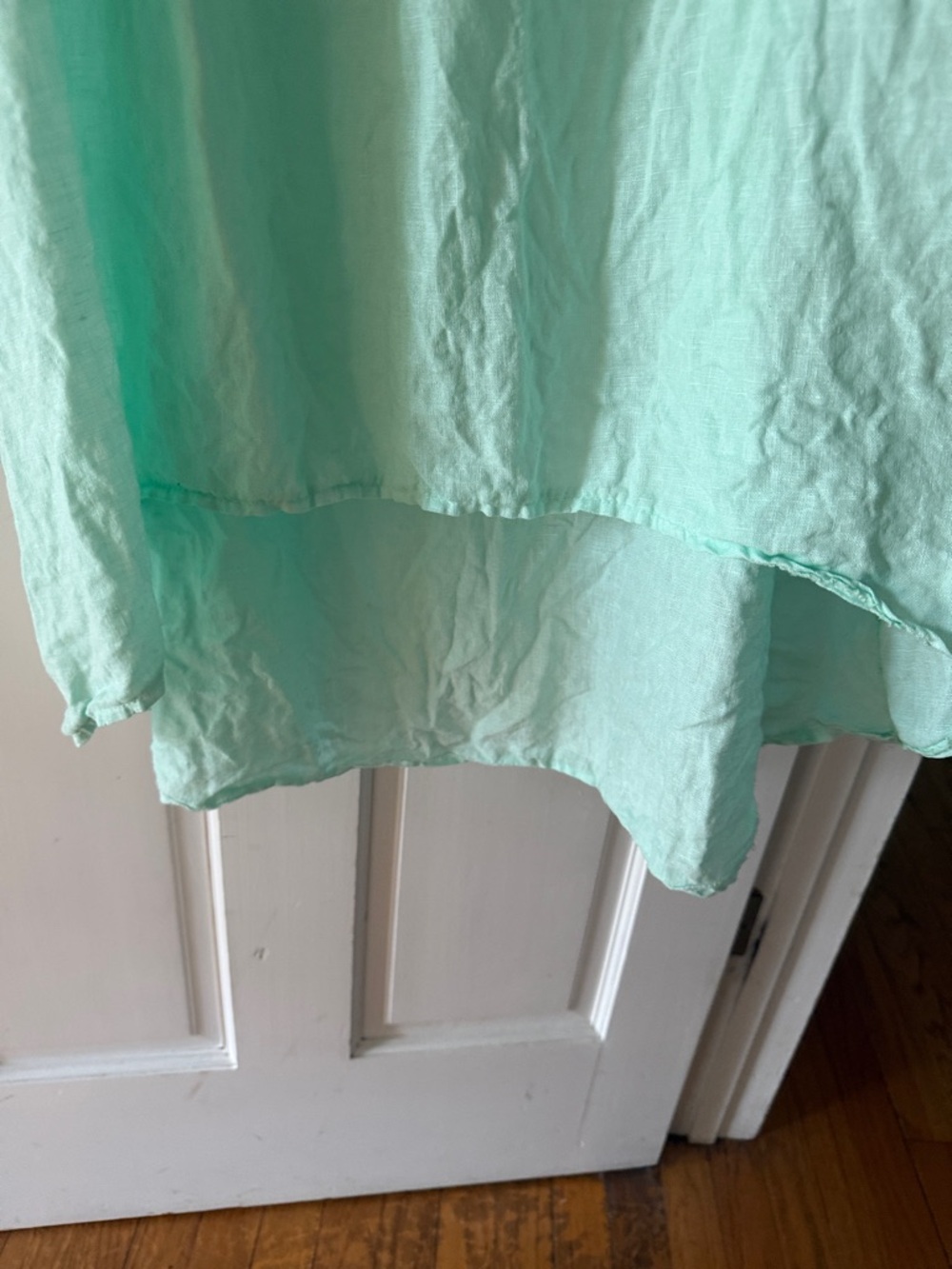 Light Mint Green Maxi 100% linen Dress - Women Dresses Maxi - Picture 2 of 8